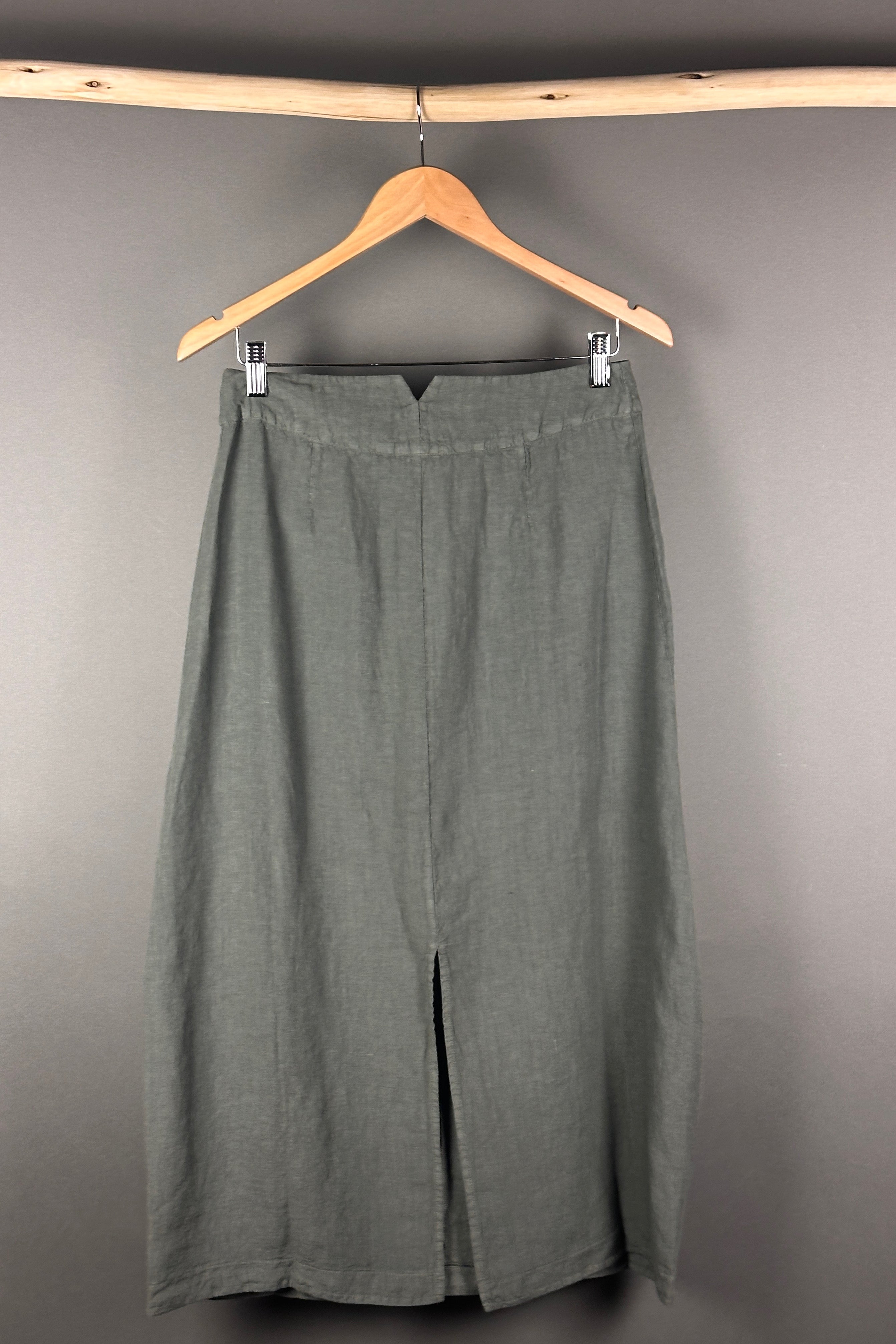 Transit linen Skirt in green