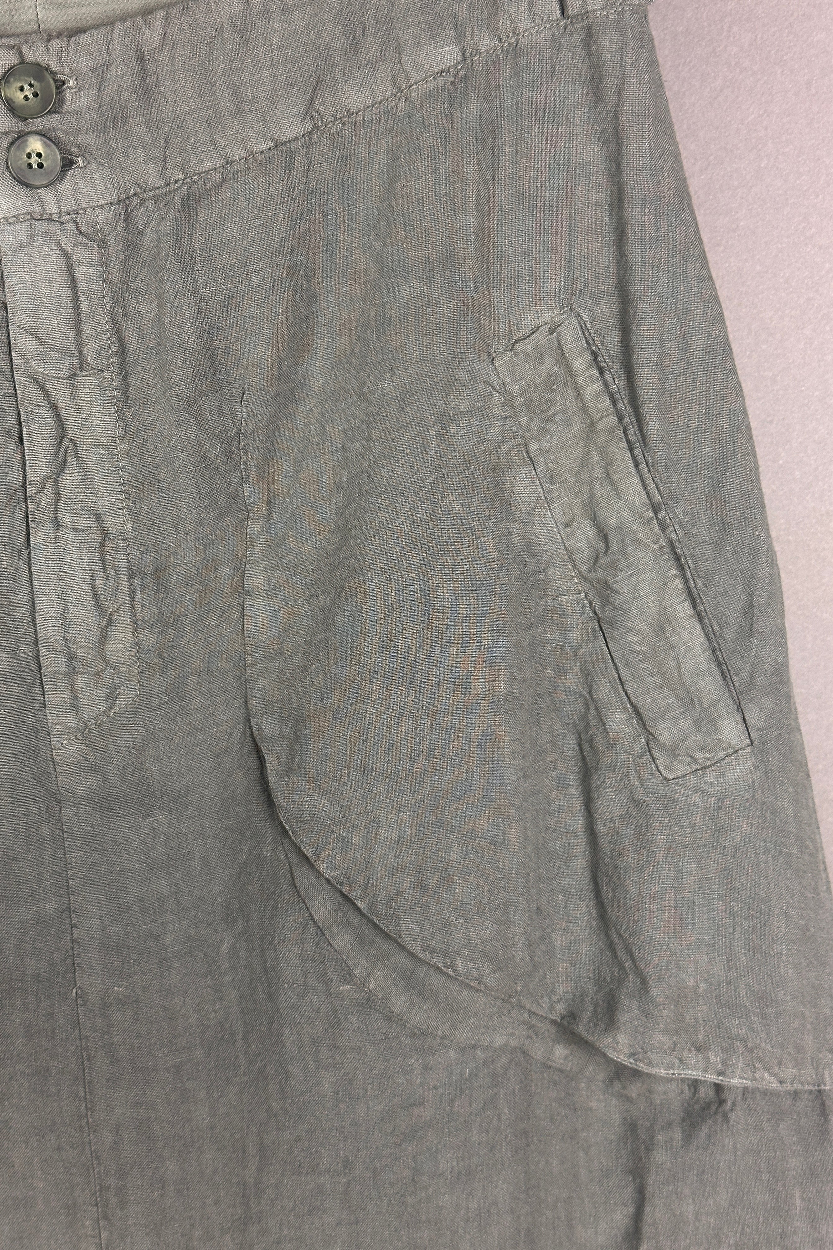 Transit linen Skirt in green