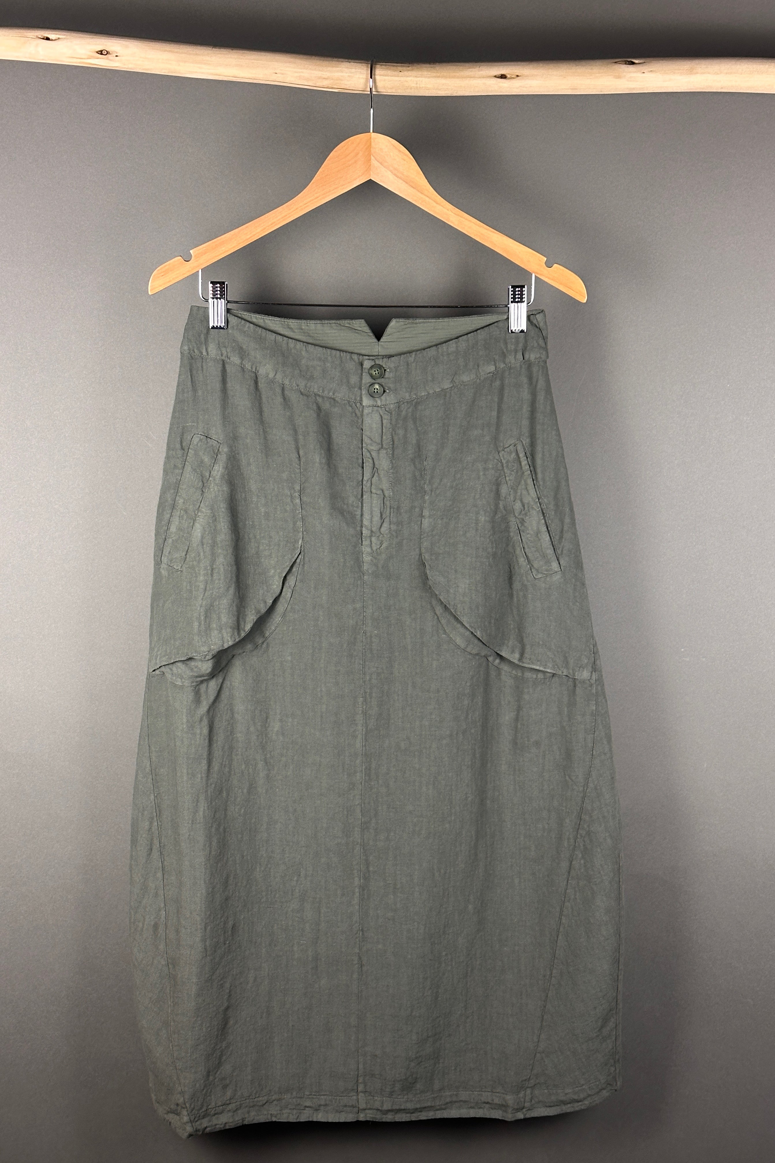 Transit linen Skirt in green