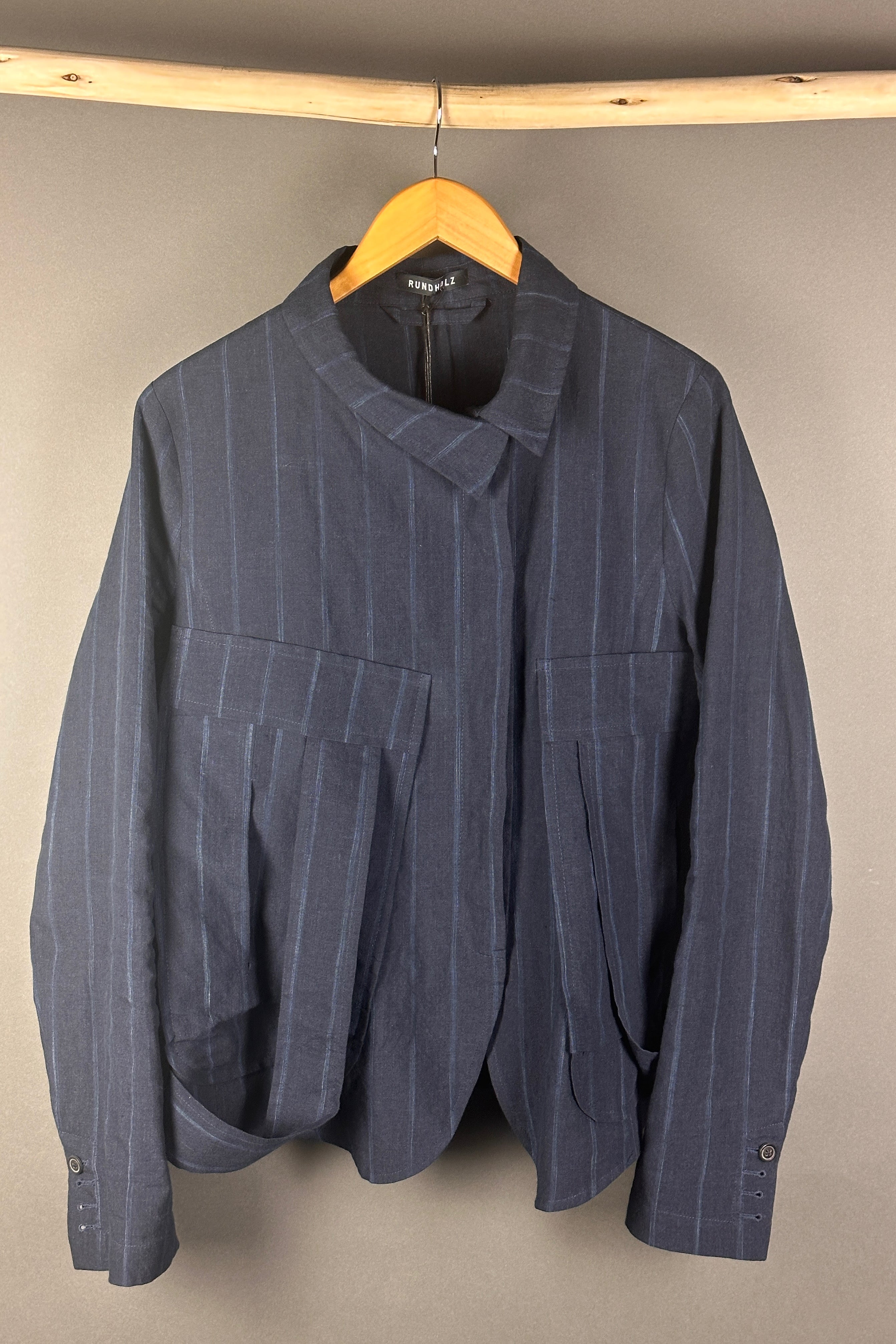 Mainline Jacket in Navy Stripe  1021106 344