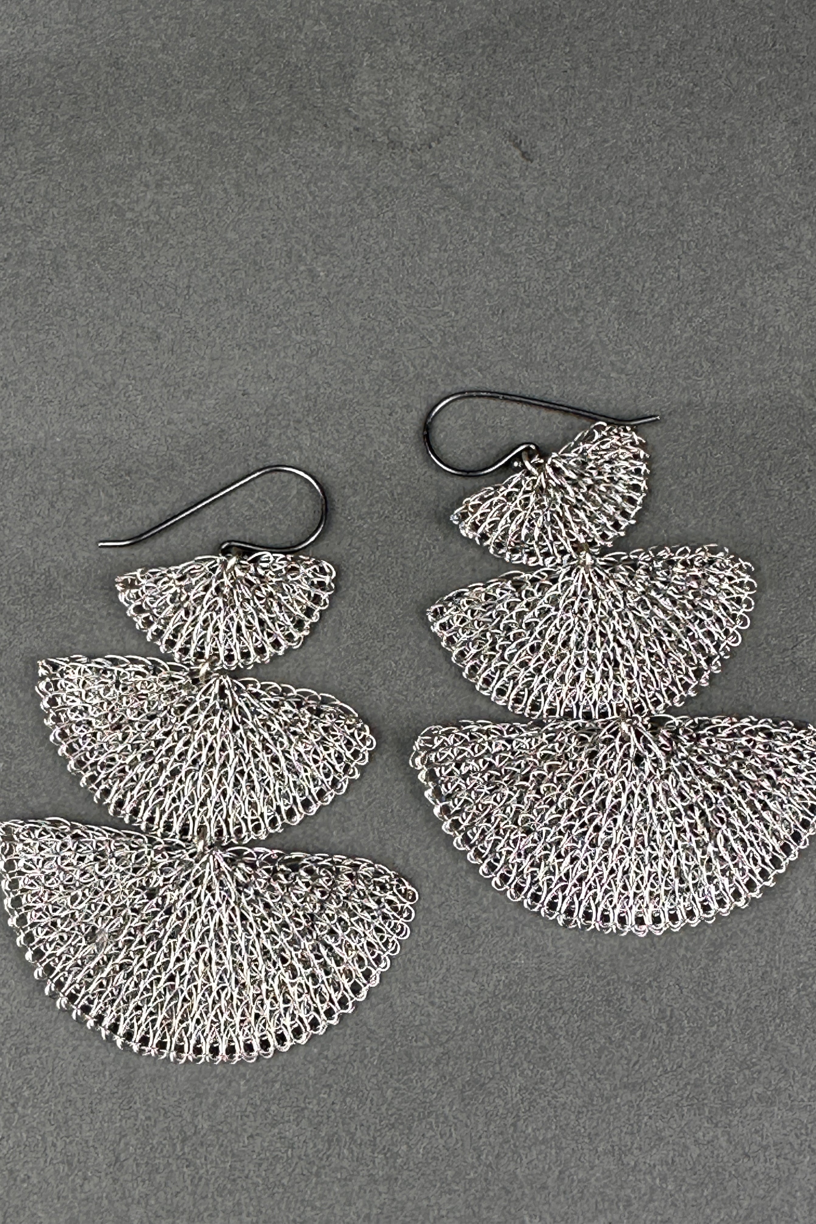 Seriously Designed earrings 3 tier