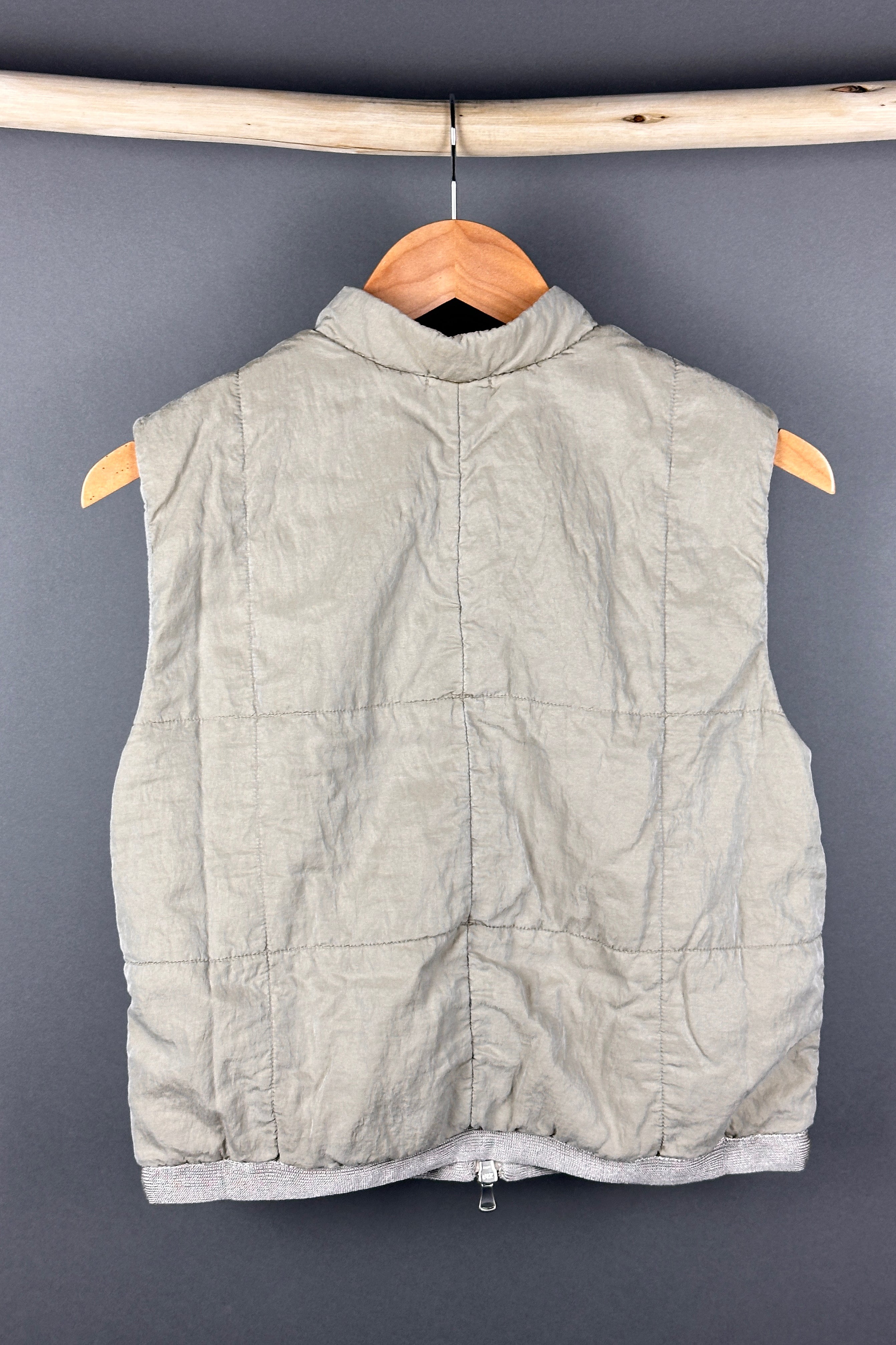 Transit Silk  Mix Gilet in Sand