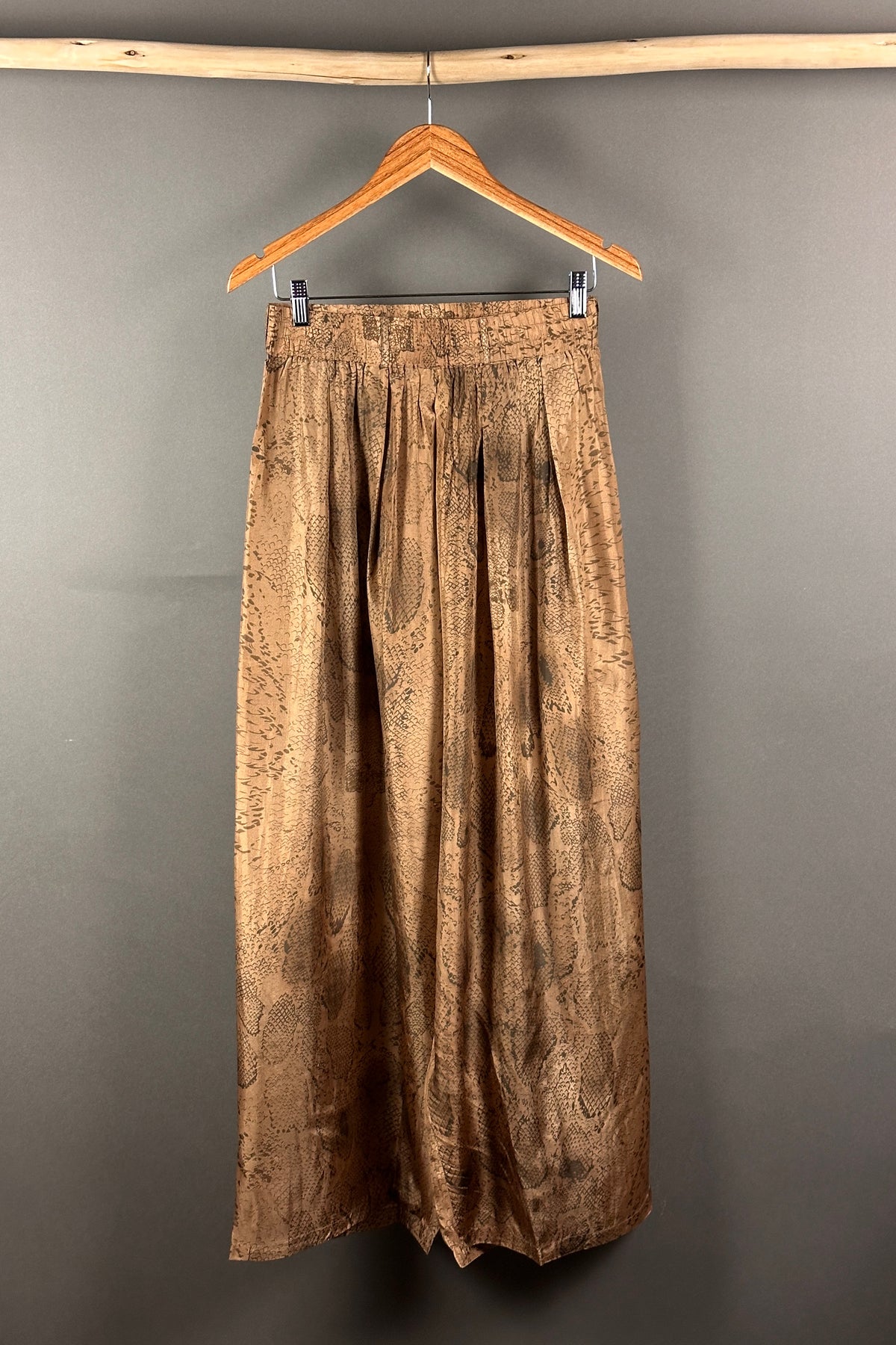 Mes Demoiselle silk snake print pants Tora