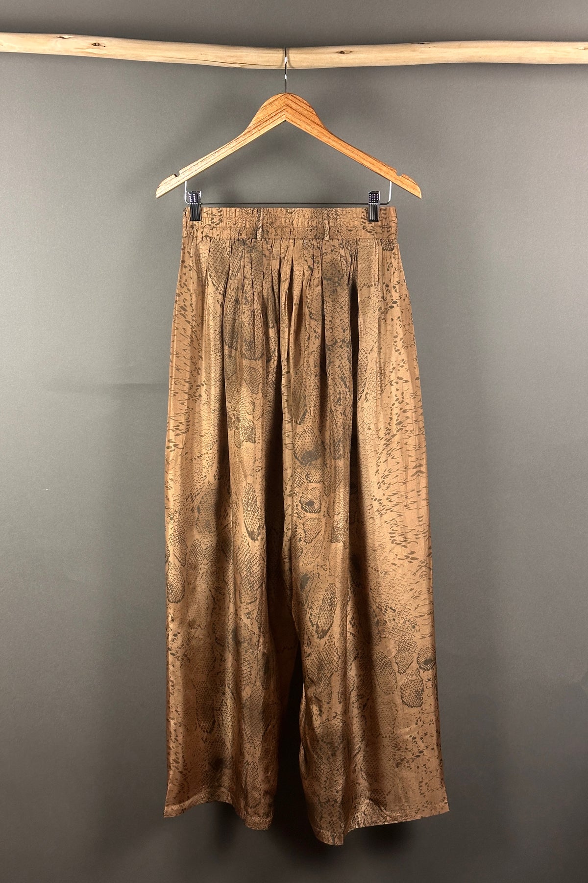 Mes Demoiselle silk snake print pants Tora