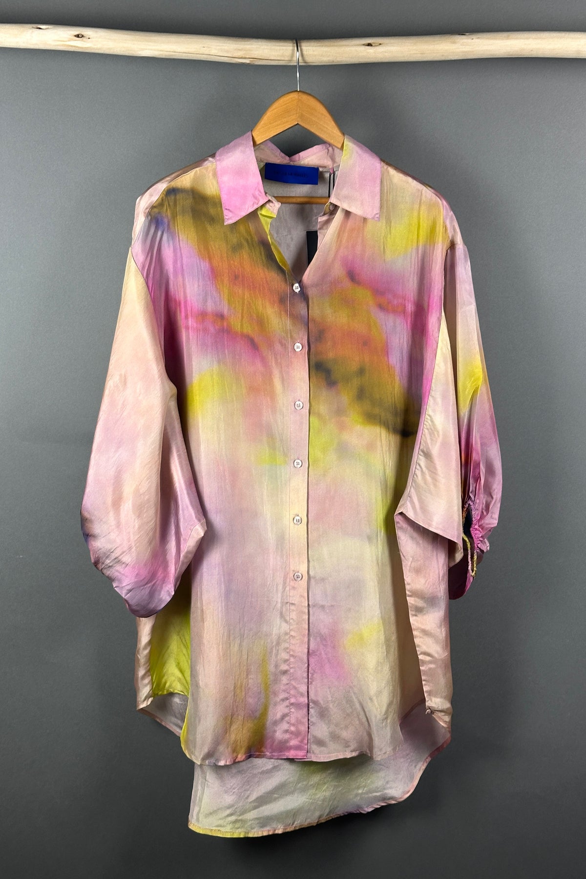 Mes Demoiselles Reini rainbow silk shirt