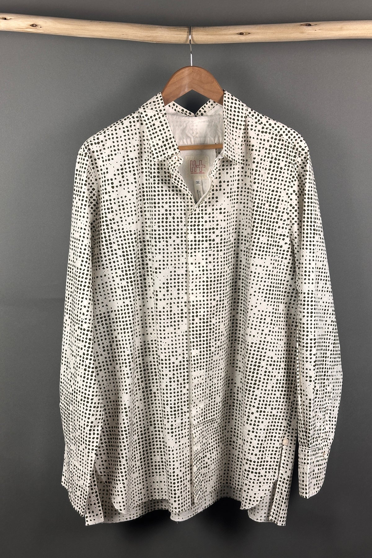 Hannoh Wessel Carmine Men's Shirt in Brown Dots