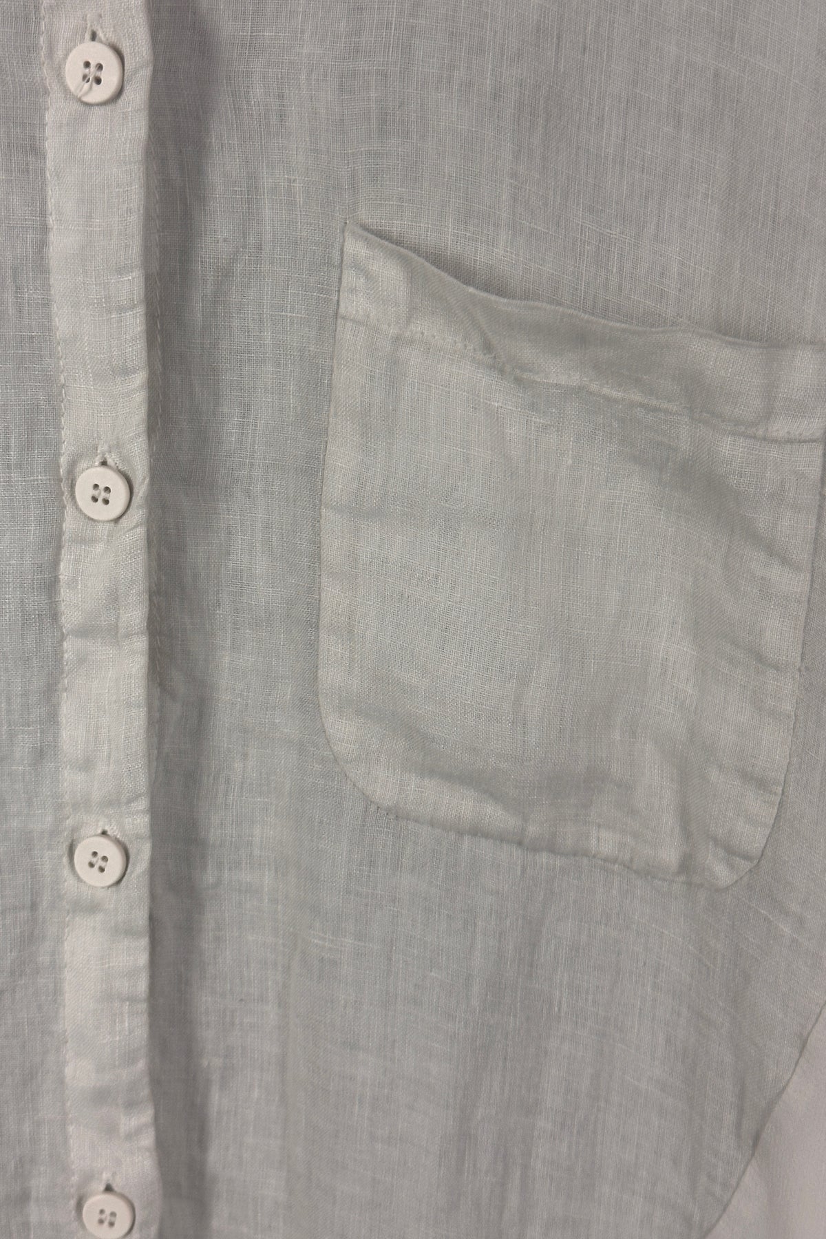 Transit Button Front Linen Pants in Chalk