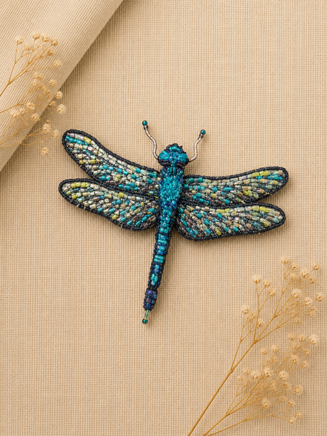 Trovelore Great Blue Skimmer Dragonfly Brooch
